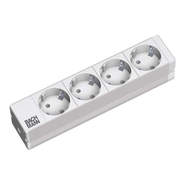 Bachmann Multiprise 10 pouces 1U, RAL7035 333.0122