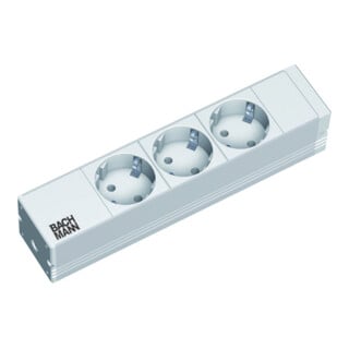Bachmann Multiprise 10 pouces 3 prises avec terre alu 333.417