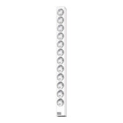 Bachmann Multiprise 12x alu 1U 12xProt. 565mm 333.413-1