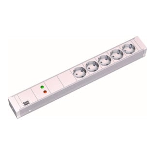 Bachmann Multiprise 19 pouces 5x prises 1,5U 5x avec protection 1x GVS 333.002