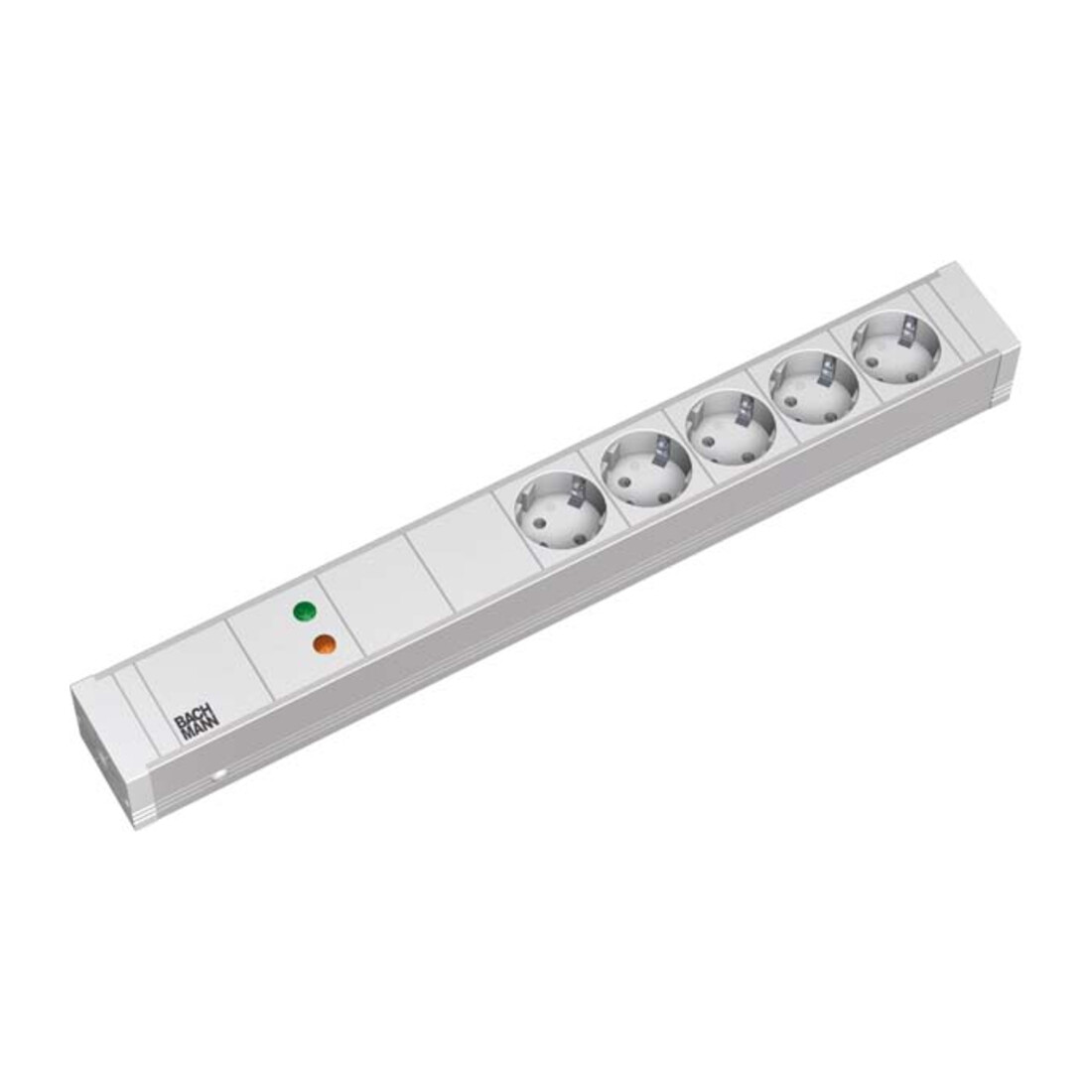 Bachmann Multiprise 19 pouces 5x prises 1,5U 5x avec protection 1x GVS 333.002