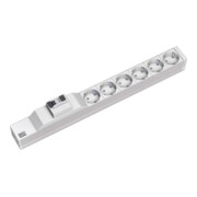 Bachmann Multiprise 19 pouces 6 prises, 1U, 1xFI, alu 333.411-1
