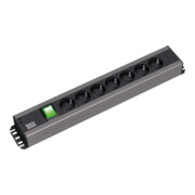 Bachmann Multiprise 19 pouces 7 prises avec interrupteur 35 degrés 300.007-1