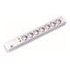 Bachmann Multiprise 19 pouces 7 prises avec protection 1,5U, blanc, ÜSS 333.004