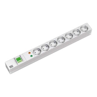 Bachmann Multiprise 19 pouces 7x avec interrupteur, alu 333.405