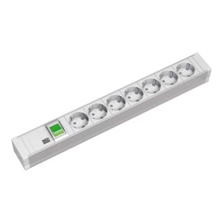 Bachmann Multiprise 19 pouces 7x PVC 7xProt. 1xPrise 333.600