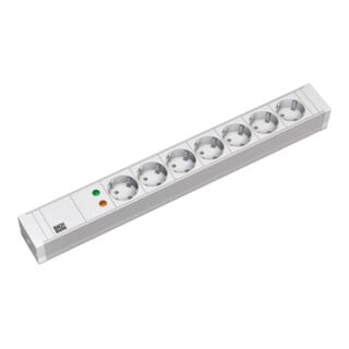 Bachmann Multiprise 19 pouces 7x PVC 7xProtection 1xÜSS 333.604
