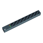 Bachmann Multiprise 19 pouces 8x 1U avec protection contre les surtensions 333.534-1