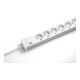 Bachmann Multiprise 19 pouces 8x prises avec protection H=52mm blanc 333.001