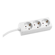 Bachmann Multiprise 3 prises avec fiche coudée blanc 387.271S-1
