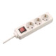 Bachmann Multiprise 3x avec fiche coudée blanc 384.272S