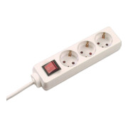 Bachmann Multiprise 3x avec fiche coudée blanc 384.272S-4
