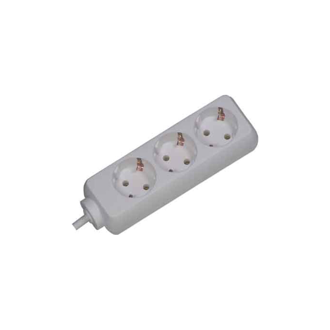 Bachmann Multiprise 3x avec prise coudée blanc 387.270S
