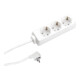 Bachmann Multiprise 3x avec prise coudée blanc 387.270S