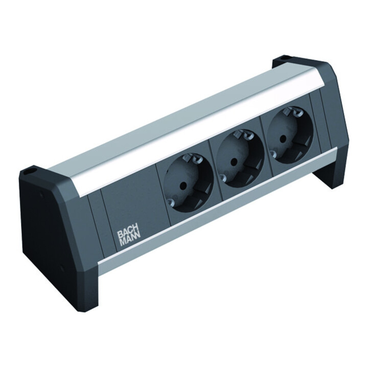 Bachmann Multiprise 3x avec protection sans câble d’alimentation 339.1002