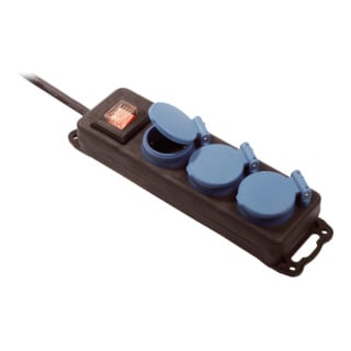 Bachmann Multiprise 3x prise avec protection 1x interrupteur 349.045