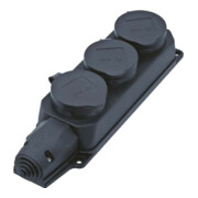 Bachmann Multiprise 3xProtection avec couvercle 381.109-1