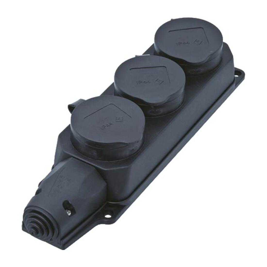 Bachmann Multiprise 3xProtection avec couvercle 381.109