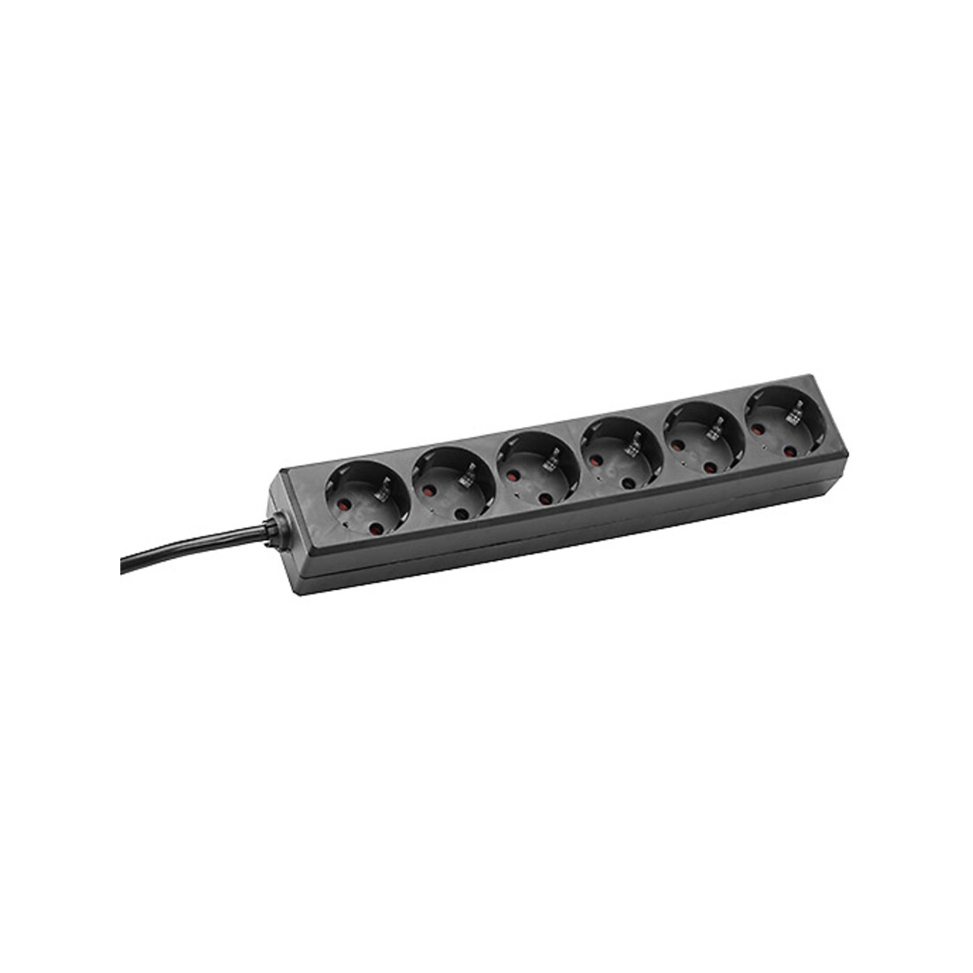 Bachmann Multiprise 6 prises 1,5 m, noir 381.141S