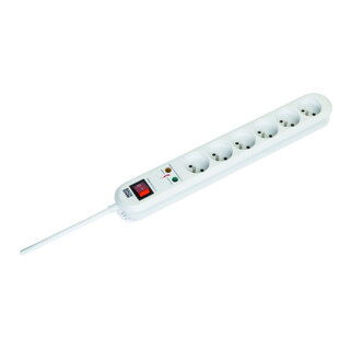 Bachmann Multiprise 6 prises blanche câble d'alimentation 3 m 381.2512K