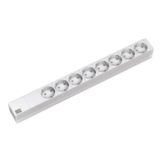 Bachmann Multiprise 8x avec protection, alu 333.416