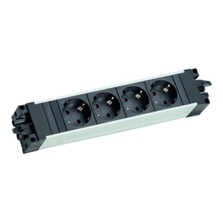 Bachmann Multiprise 906.18802 noire 4x prise avec terre
