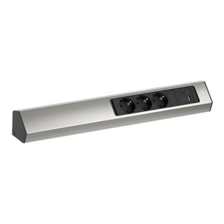Bachmann Multiprise CASIA 2 m aspect acier inoxydable 932.006