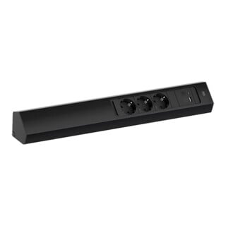 Bachmann Multiprise CASIA 2m 932.106 noire USB 22W