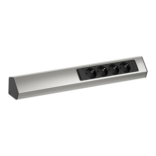Bachmann Multiprise CASIA 2m aspect acier inoxydable 932.004