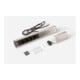 Bachmann Multiprise CASIA 2m aspect acier inoxydable 932.004