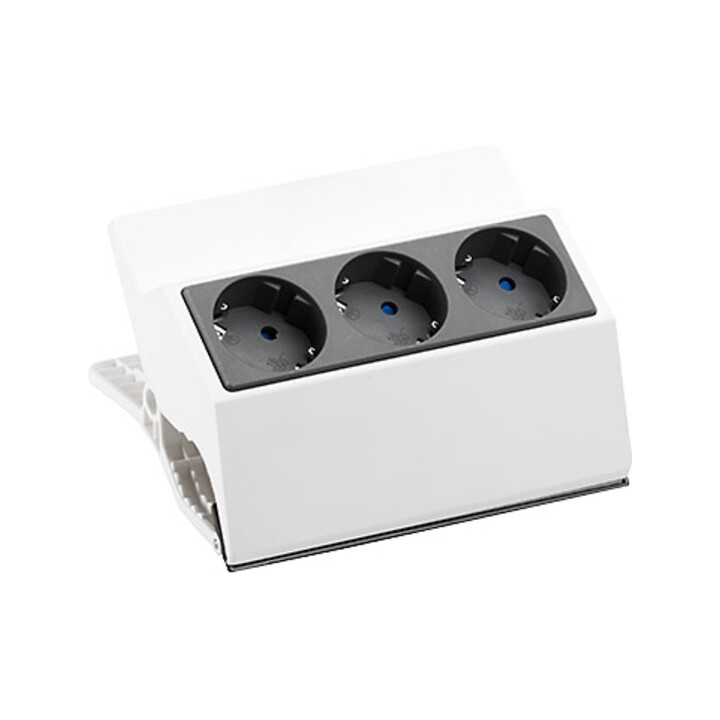 Bachmann Multiprise Peggy 3x avec protection blanc 500.000