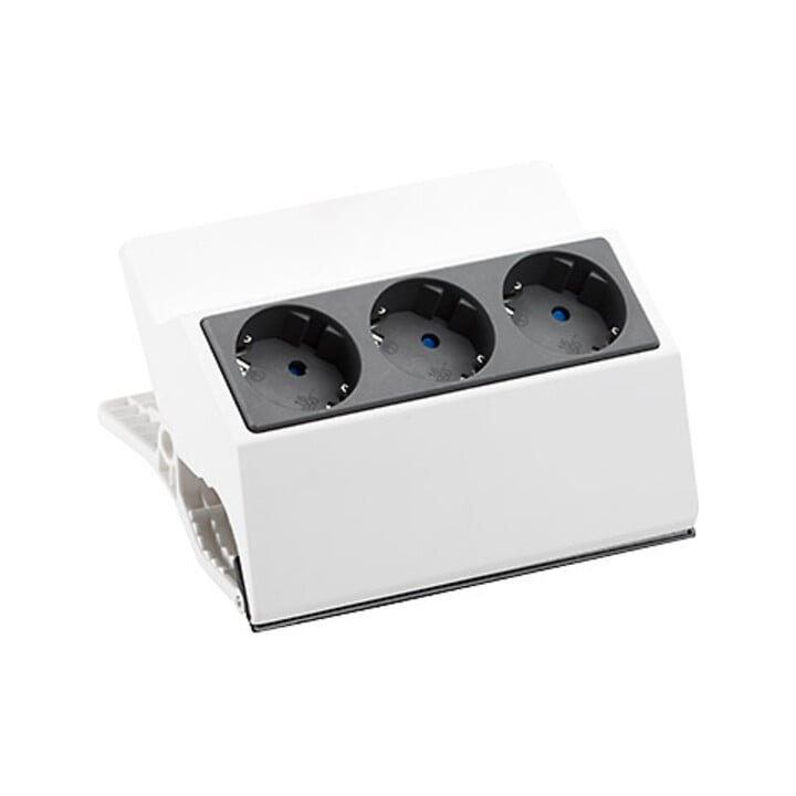 Bachmann Multiprise Peggy 3x avec protection blanc 500.000
