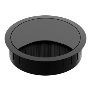 Bachmann Passe-câbles rond, noir 930.302