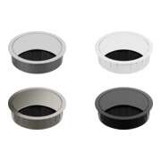 Bachmann Passe-câbles rond, noir 930.302-3