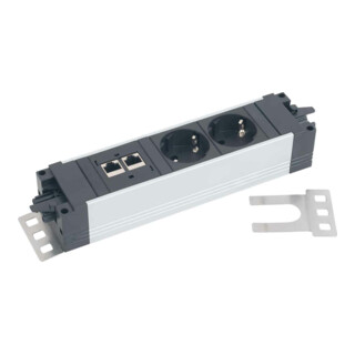 Bachmann Plaque de fixation inox droite 940.097
