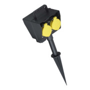 Bachmann Prise de jardin 2,00 m noir 394.180-1