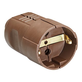 Bachmann Prise de protection, brun, PVC, centrale 912.470