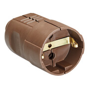 Bachmann Prise de protection, brun, PVC, centrale 912.470-1