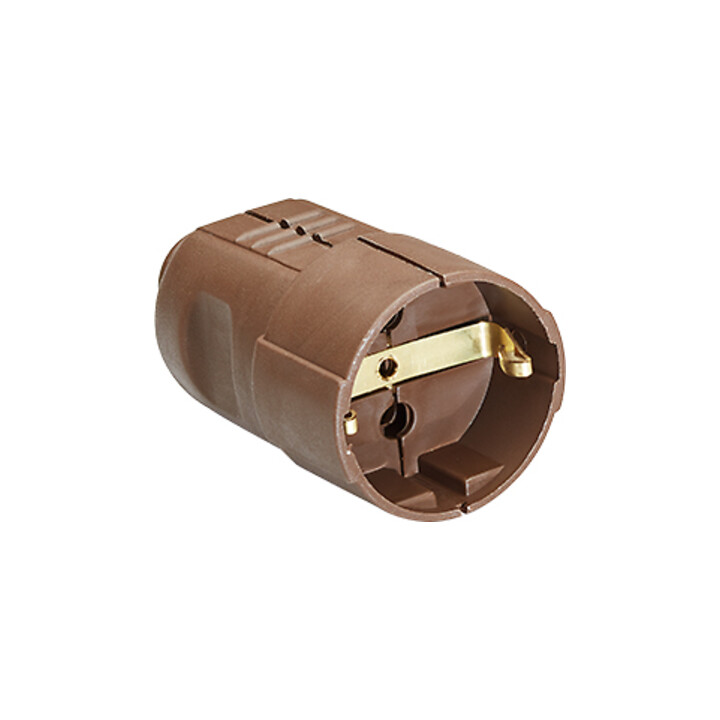 Bachmann Prise de protection, brun, PVC, centrale 912.470