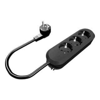 Bachmann Prise de table 3x 1,5m noir 387.170