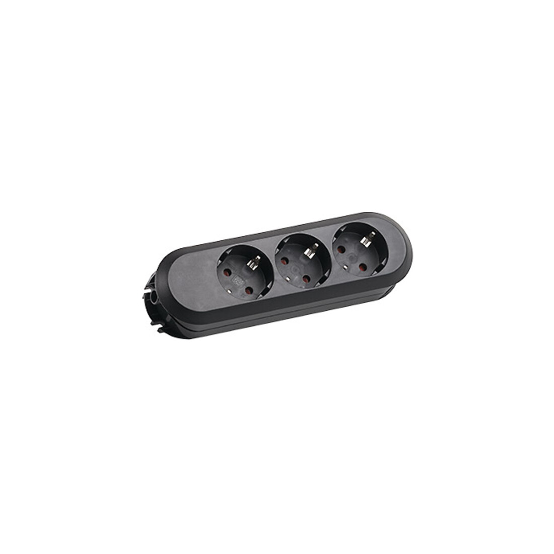 Bachmann Prise de table 3x sans câble, noir 385.170