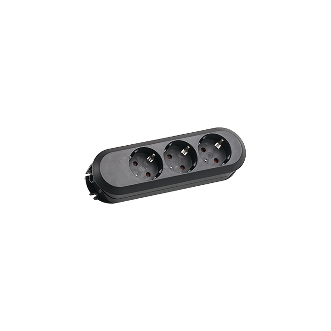 Bachmann Prise de table 3x sans câble, noir 385.170