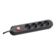Bachmann Prise de table 4x 1,50m noir 381.130K