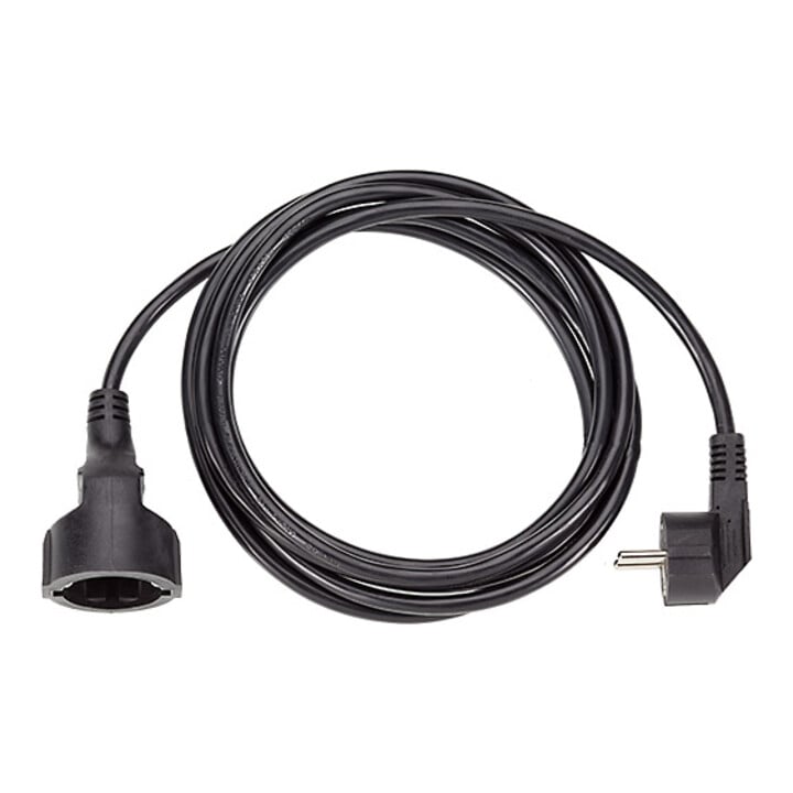 Bachmann Rallonge avec prise de terre PVC 2,00 m noir 341.184