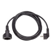 Bachmann Rallonge avec prise de terre PVC 2,00 m noir 341.184-4