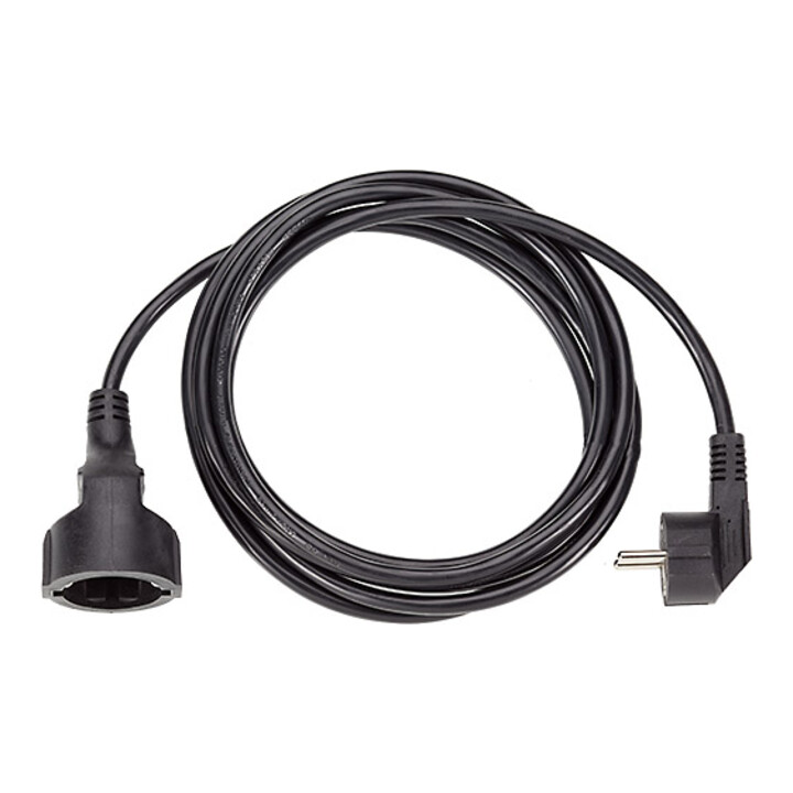 Bachmann Rallonge avec prise de terre PVC 2,00 m noir 341.184