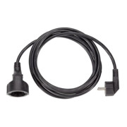 Bachmann Rallonge prise de courant avec terre PVC 3,00 m noir 341.185-1