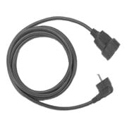 Bachmann Rallonge prise de courant avec terre PVC 3,00 m noir 341.185-3