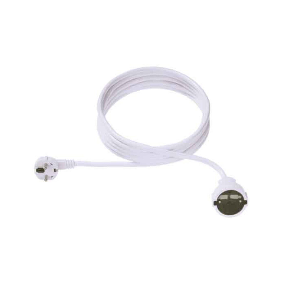 Bachmann Rallonge prise de courant avec terre PVC 4,00 m blanc 341.287