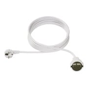 Bachmann Rallonge prise de courant avec terre PVC 4,00 m blanc 341.287-3